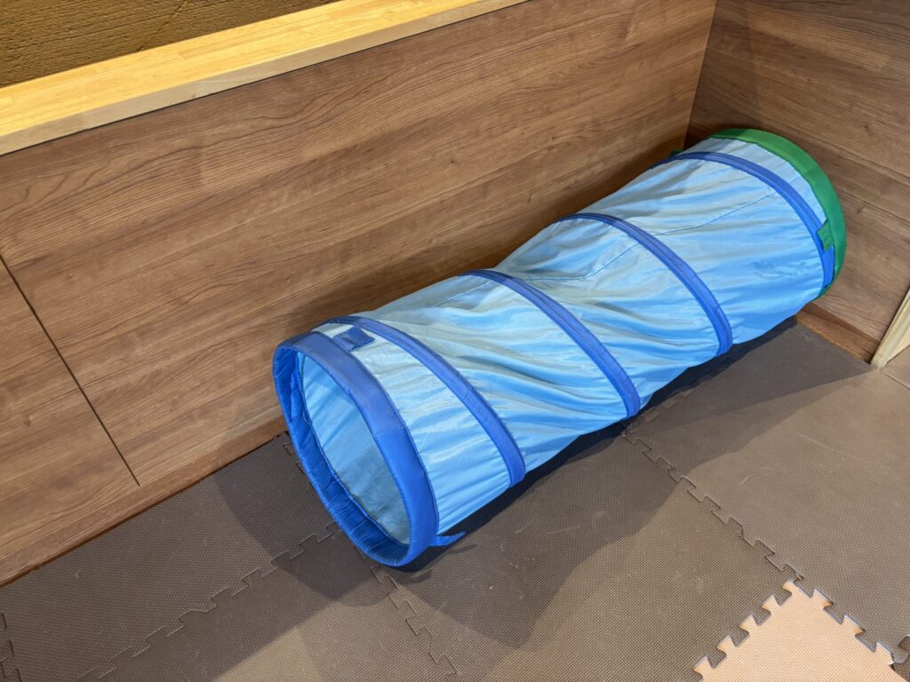 箱根ゆとわの2025年のキッズコーナー新しくトンネルが増えていた
