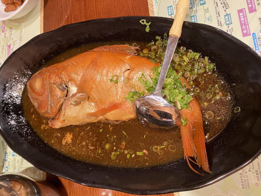 陽だまり 一の湯(旧:一の湯新館)の夕食の金目柔らかくておいしかった