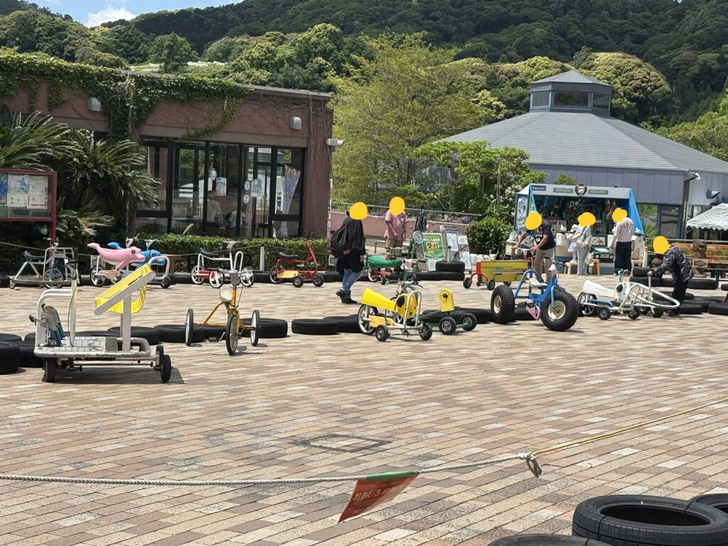 はままつフルーツパーク時之栖入ってすぐの有料サイクリングエリア
