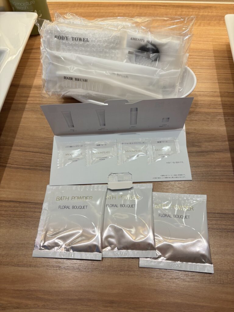 レジーナリゾート鴨川のアメニティ。入浴剤は気持ちい
