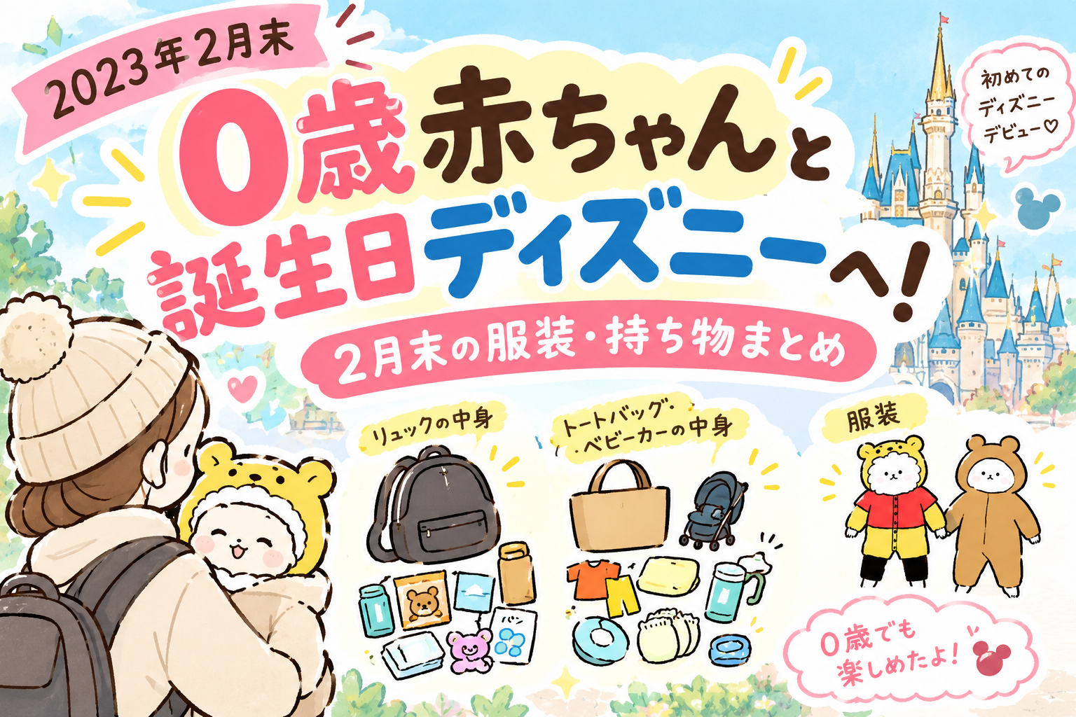 0歳ディズニー持ち物タイトル画像